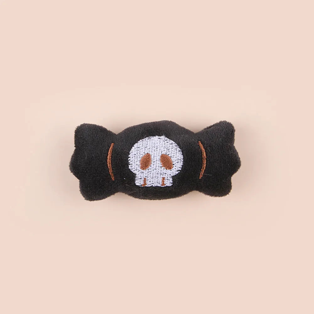 Cat tease wand with a small plush head attachment in a choice of designs.