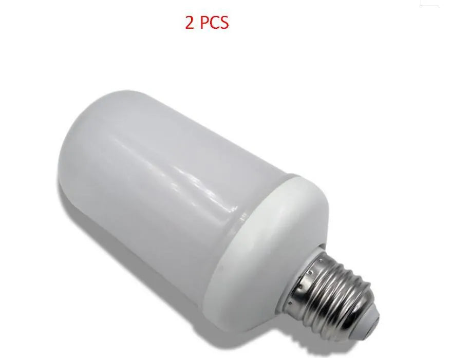 Decorative flame effect lamp with LED fake fire lighting and flickering emulation for home ambiance