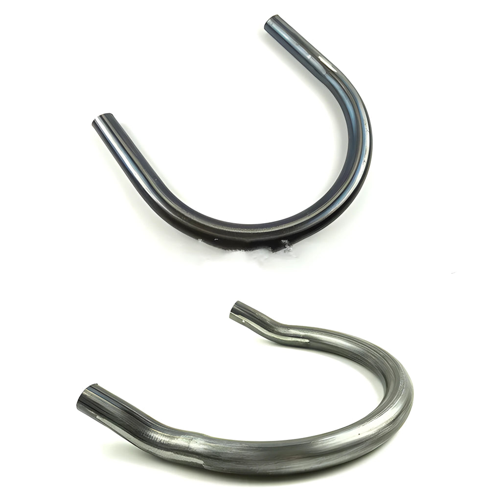 Motorcycle retro modified U-tube elbow armrest tailstock in flat steel finish for GM bikes