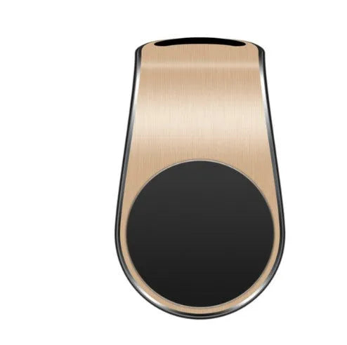 Car bracket phone holder with sticky gel pad in black mounted on car dashboard, universal fit for smartphones