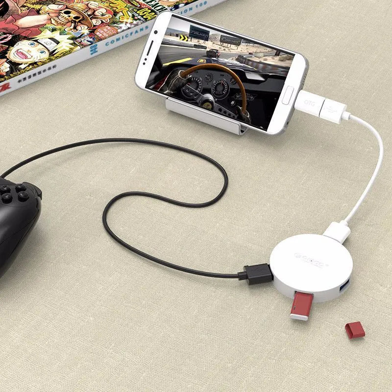 ORICO HA4U-U3 USB 3.0 four port hub with detachable cable