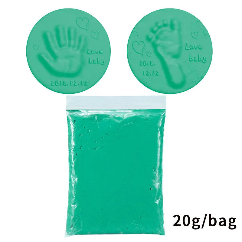 Soft non-toxic clay paste for baby handprint or footprint in 10 colours