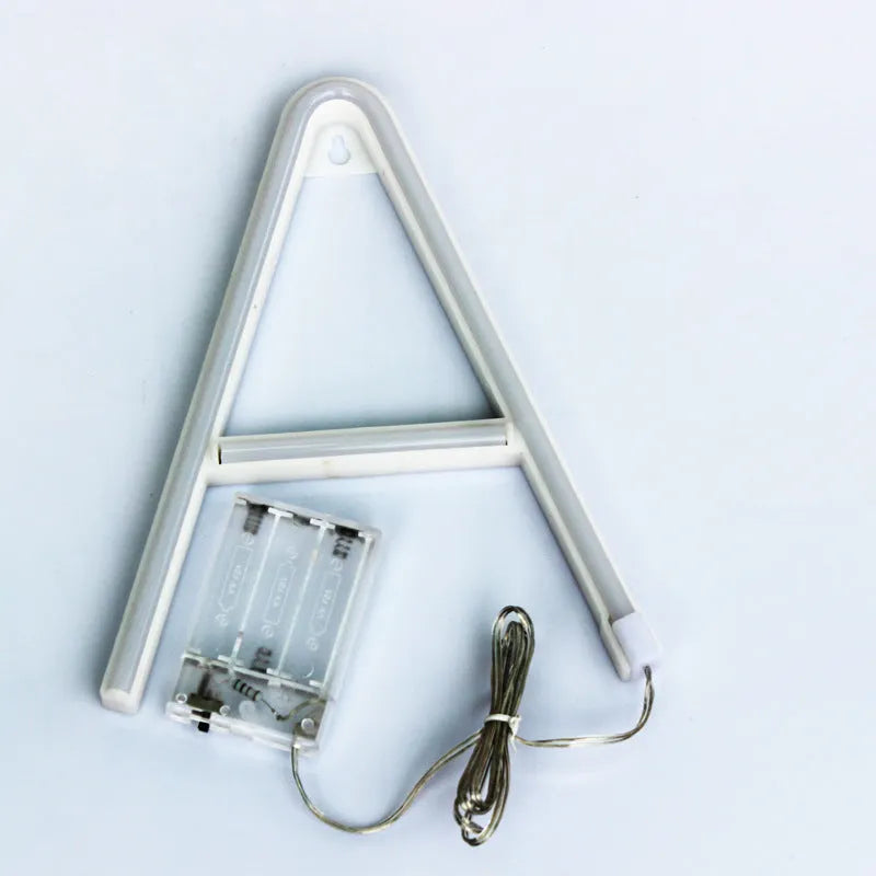 LED English letter light plastic night light with switch control in style A