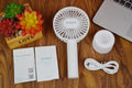 ORICO FH1 white portable USB rechargeable desk fan with three-speed settings