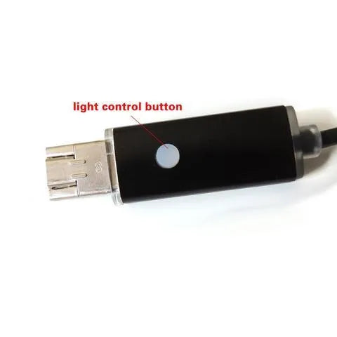 Android waterproof endoscope with 7mm camera, 1.3MP, 6 LED lights, IP67, black colour