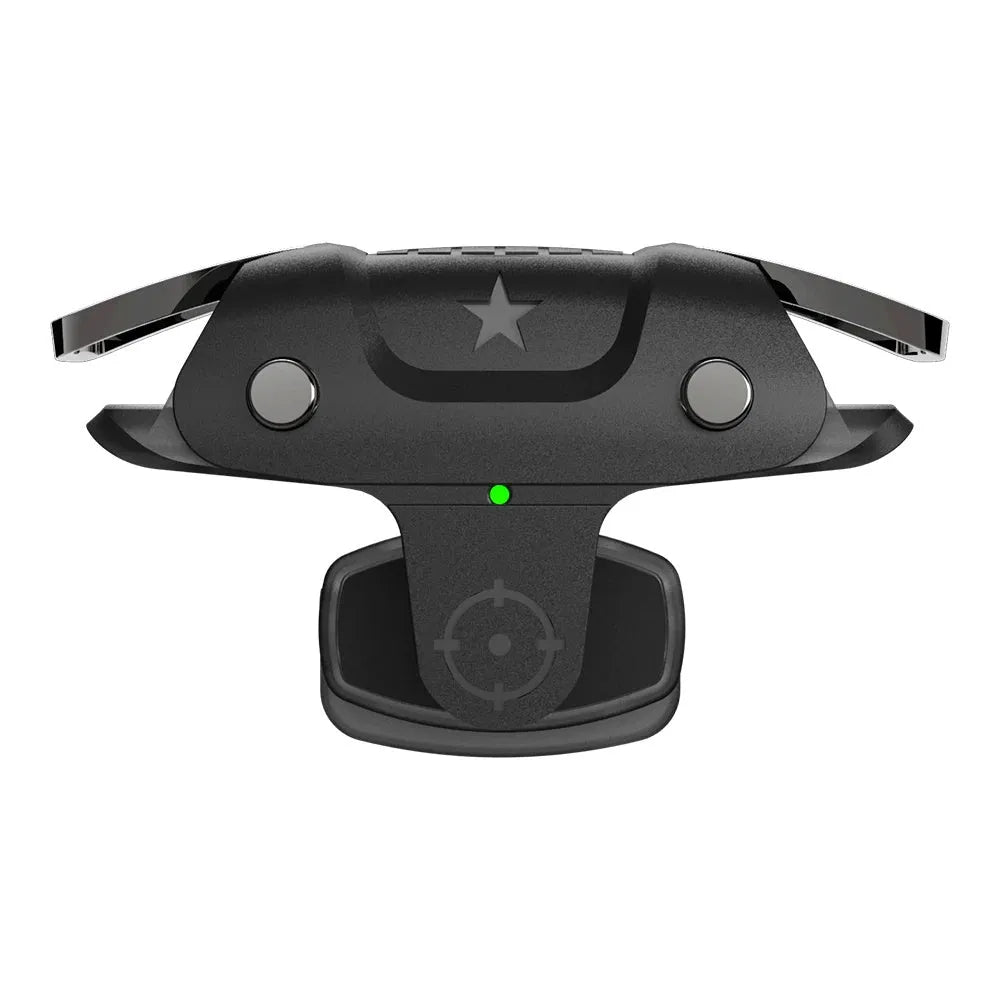 Black F5 Bluetooth game controller for mobile phones on a white background.