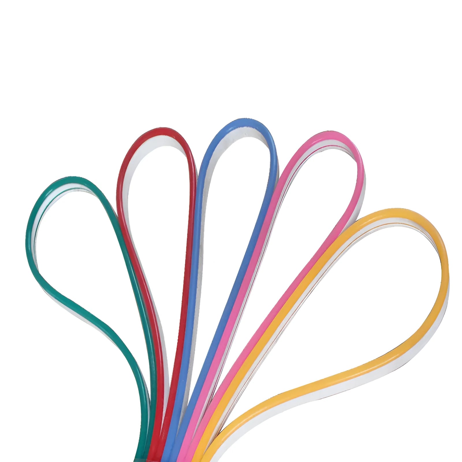 12V silicone flexible LED neon strip in blue, 120 LED per metre, 100 metre length, dimmable