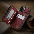 Anti-theft brush mobile phone holster with PU+TPU back cover in black colour for iPhone 12 Pro Max