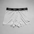 Men's loose fit silk shorts in navy blue with mid waist design for casual summer wear