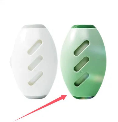 Washable plastic hair collector roller in green for removing lint and pet hair from fabrics