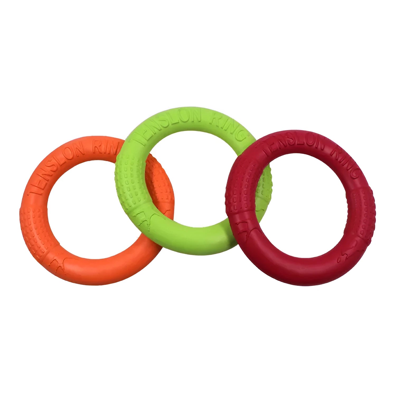 EVA pet pull ring in orange colour with dog training toy diameter 18cm and 28cm options