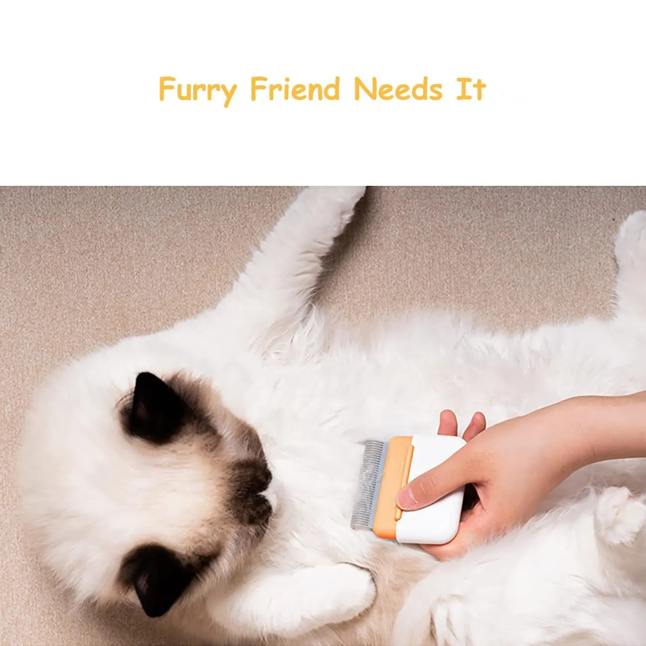 Double-sided blue pet grooming comb for cats and dogs with stainless steel teeth