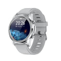 Black or grey smart bracelet with 1.3-inch screen on wrist, showing body temperature display.