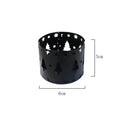 Iron Christmas deer candlestick holder with elk bracket design in black finish