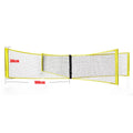 Black PE four sides standard volleyball net – 150x50cm with canvas hemming for indoor outdoor beach use