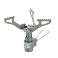 Portable camping gas stove with one-piece furnace structure for outdoor use