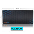 Custom cartoon design large mouse pad with keyboard and mouse on natural rubber non-slip base.