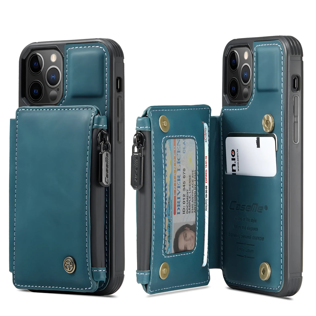 Anti-theft brush mobile phone holster with PU+TPU back cover in black colour for iPhone 12 Pro Max