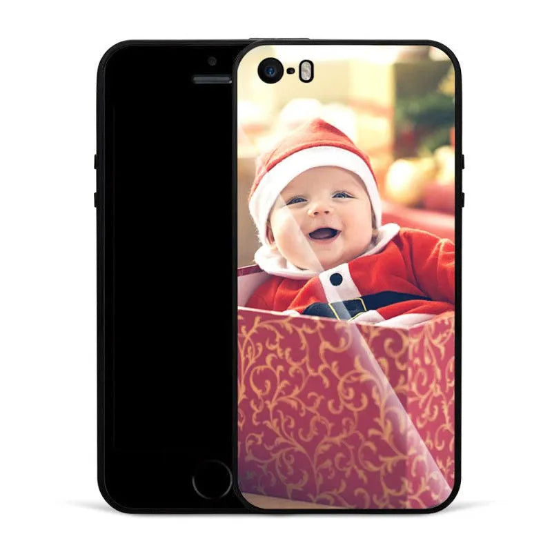 Ultra-thin iPhone case with raised bumper edge shown on an iPhone, highlighting camera and screen protection.