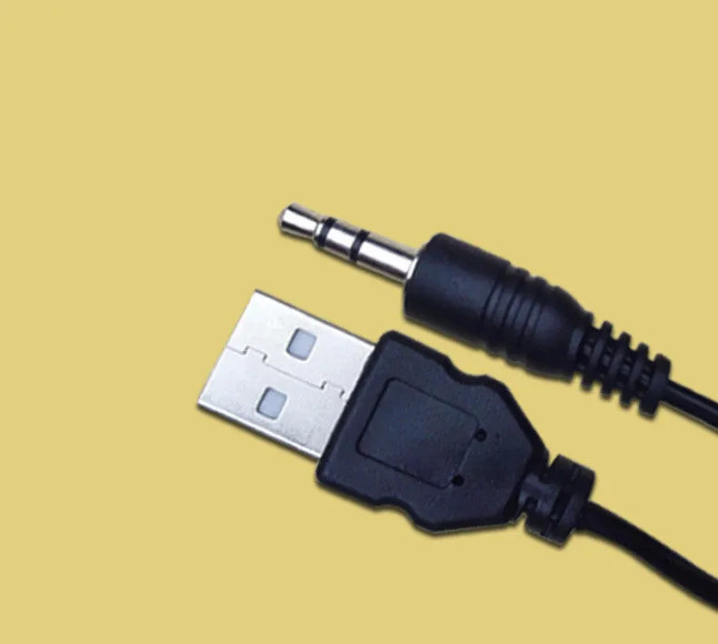 USB cable speaker with 3.5mm audio plug and random colour