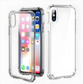 Transparent TPU iPhone case showing phone's colour through clear material