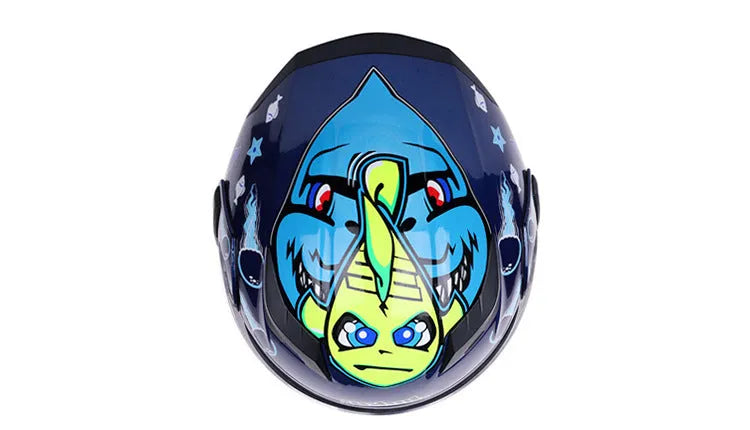 Plastic motorcycle racing helmet with adjustable 55-63cm fit, 38x27cm, available in Black Blue Green Red Yellow