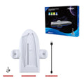 PS5 multi-function cooler pad with charging station and RGB lighting in white colour