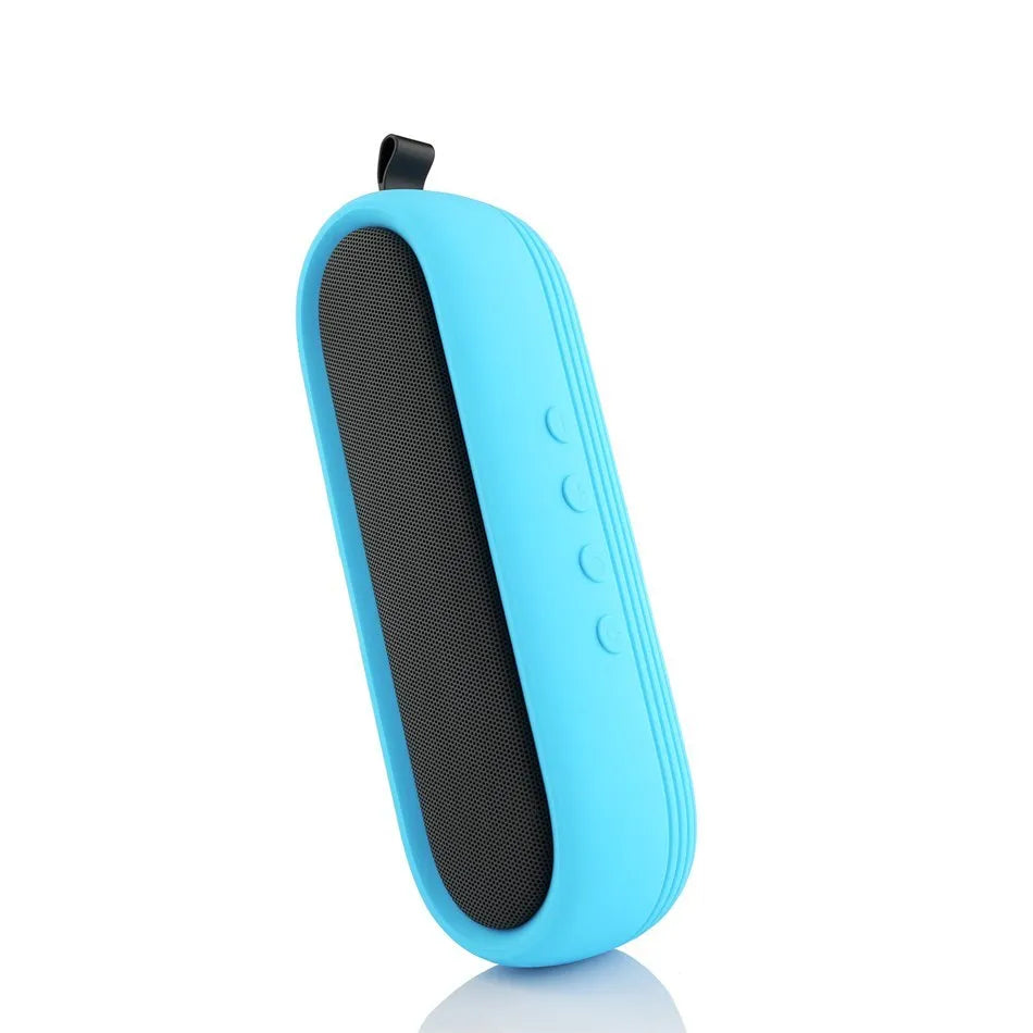 CRDCsmart S202C black portable wireless Bluetooth speaker with dual drivers and IP65 waterproof rating