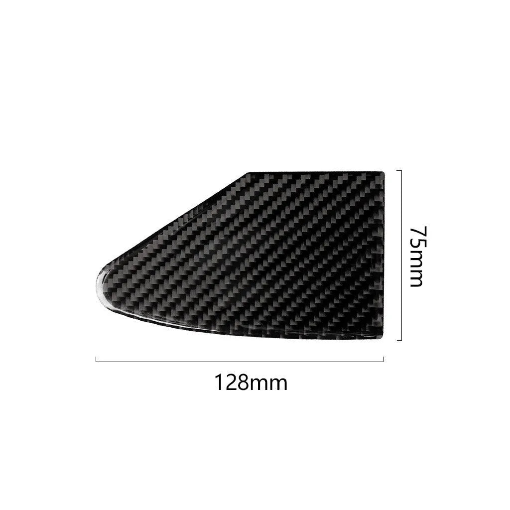 Carbon fibre car USB charging port panel sticker with 3M adhesive backing