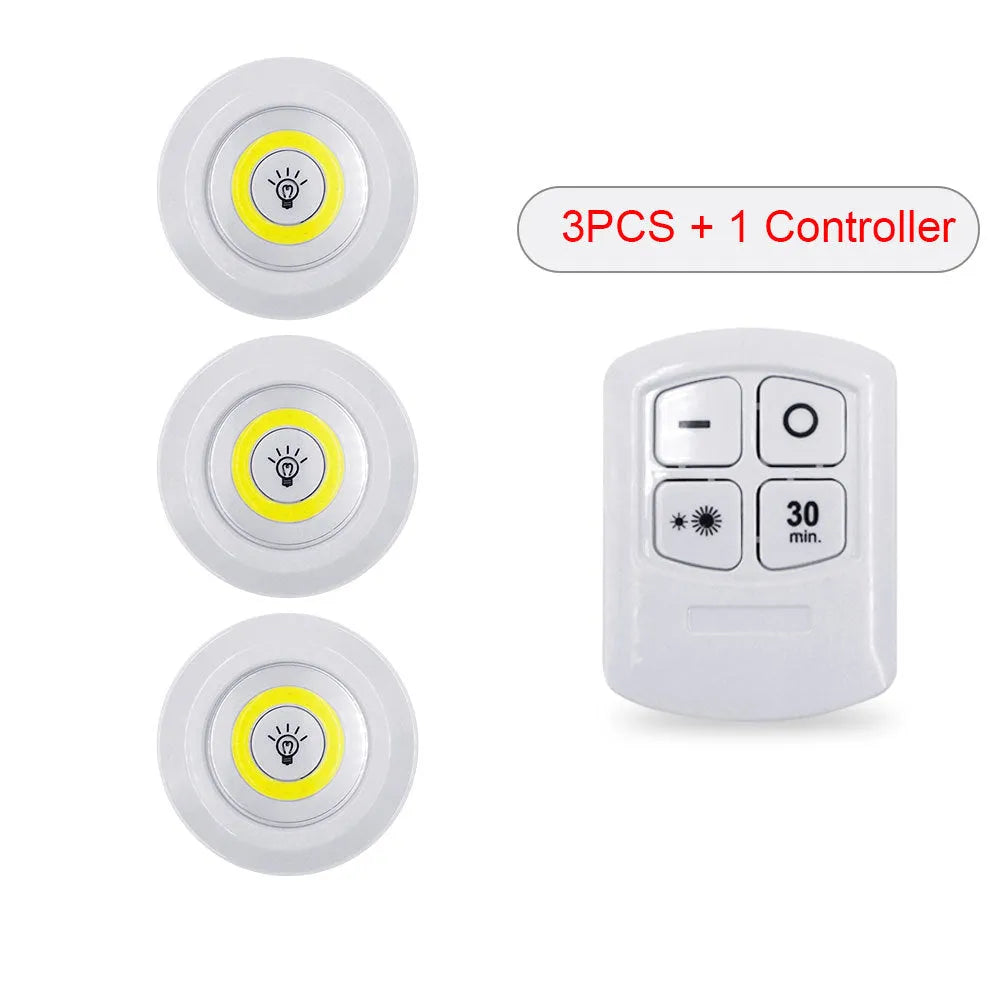 Dimmable LED light box set with remote control, three night lights, 5W cold warm white