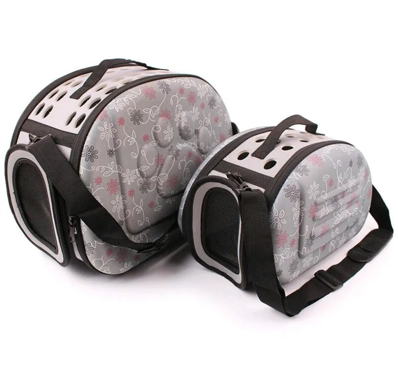 Pet Space foldable EVA pet shoulder bag with air holes in three sizes S M L for small dogs and cats