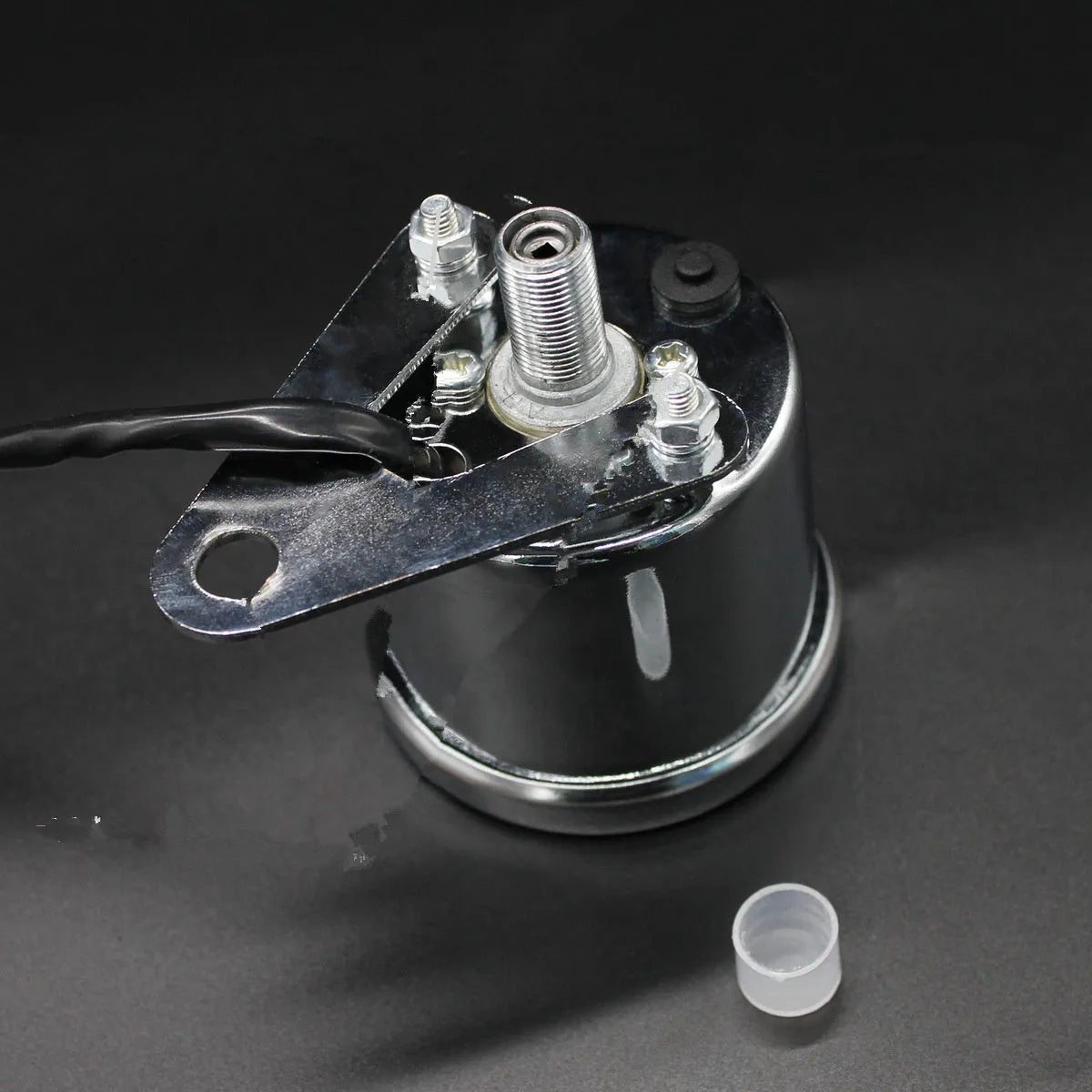 12V motorcycle general instrument B3180 in grey colour, universal gauge for wiring