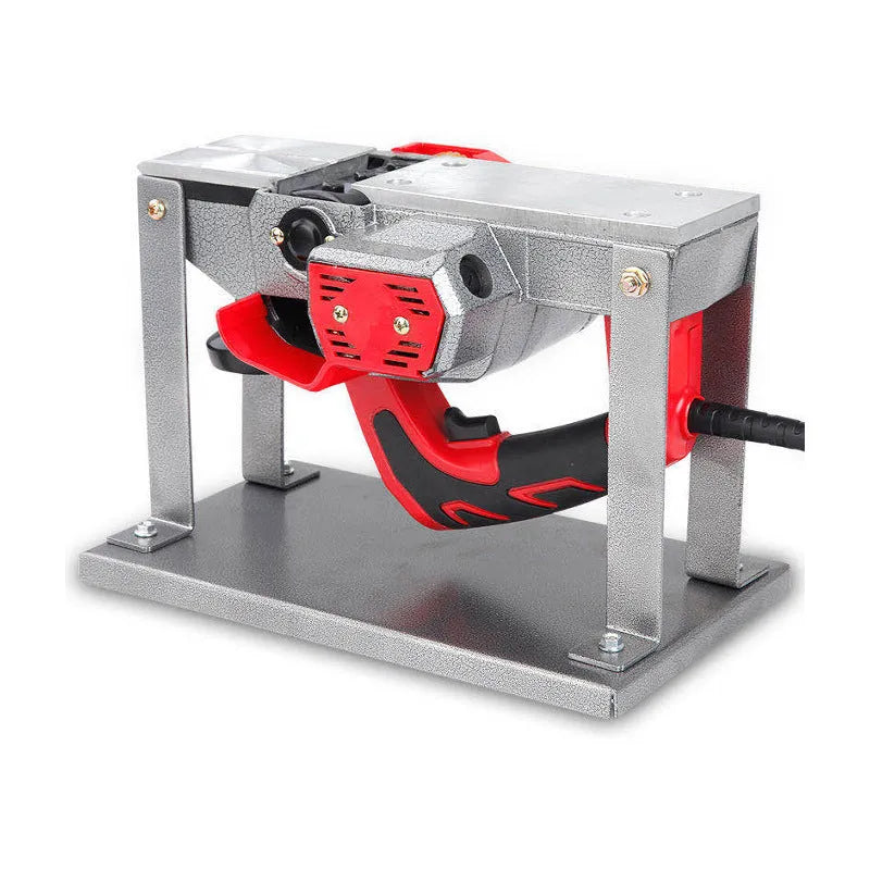 A black iron inverted bracket accessory for mounting an electric planer, measuring 285mm in length.