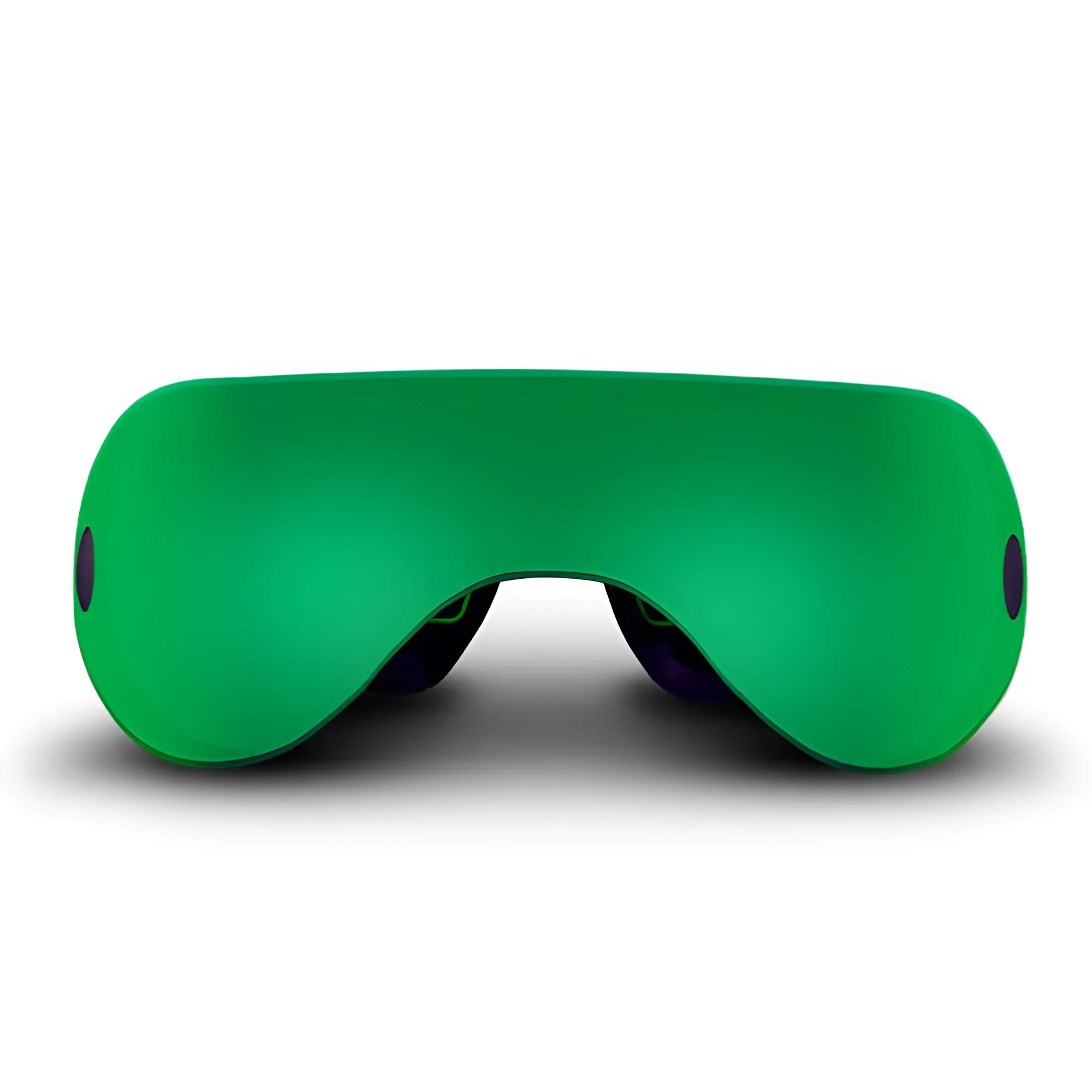 Eye massage health care training instrument with EMS technology and magnetic massage, USB powered, ABS body, available in green colour