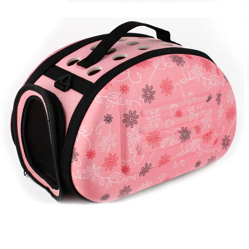 Pet Space foldable EVA pet shoulder bag with air holes in three sizes S M L for small dogs and cats