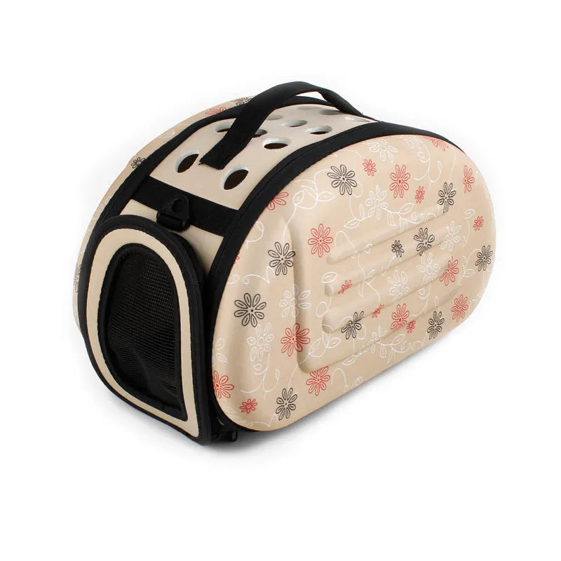 Pet Space foldable EVA pet shoulder bag with air holes in three sizes S M L for small dogs and cats