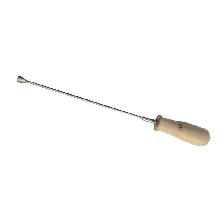Cui's piano tuning tool with coloured wooden handle and large cable for action machine repair