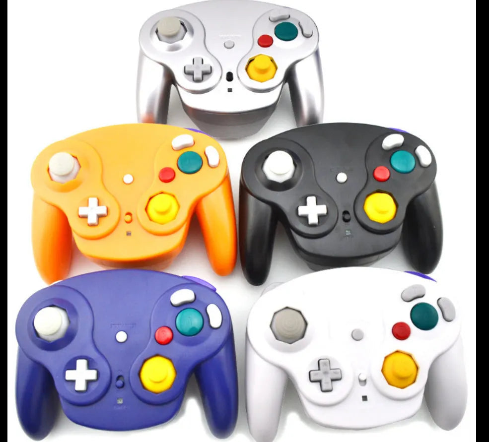 NGC wireless game controller for Wii and GameCube consoles in multiple colour options