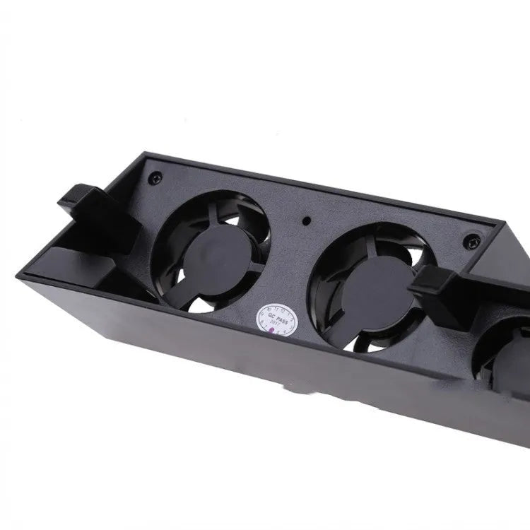PS4 host turbo fan with dual fans and AC adapter, black colour, for PlayStation 4 console cooling