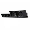 PS4 host turbo fan with dual fans and AC adapter, black colour, for PlayStation 4 console cooling