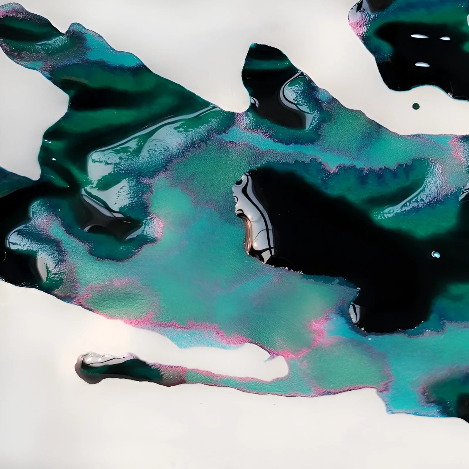 MEMORY-0420 fountain pen ink bottle with gradient colour and sheen effects for dip and fountain pens