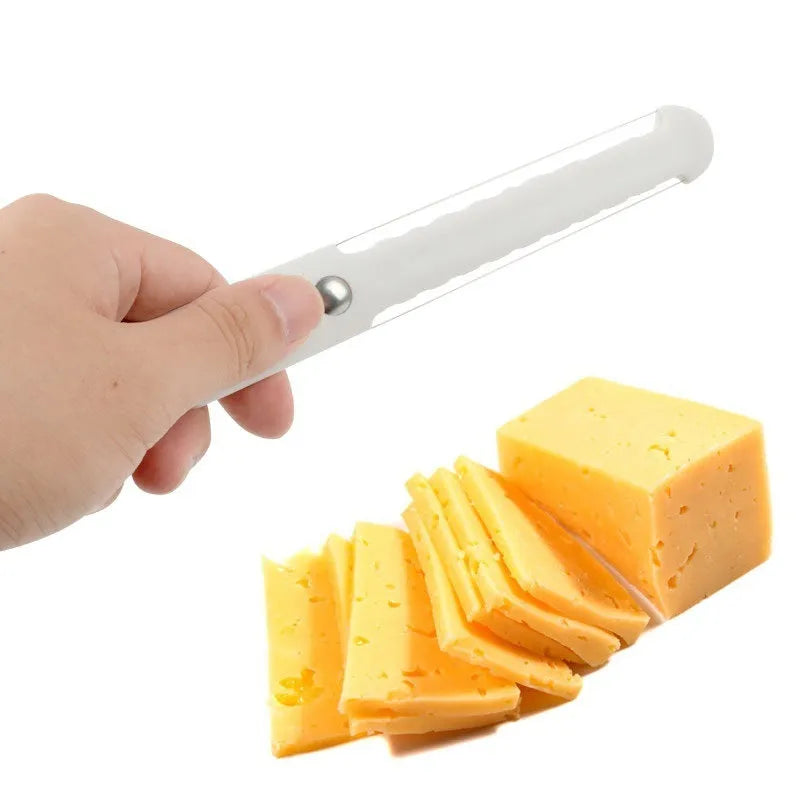 Food grade plastic butter knife 22.6cm white modern simple design for spreading butter and cheese