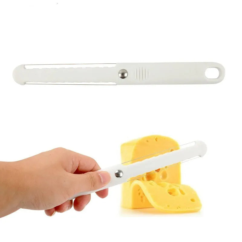 Food grade plastic butter knife 22.6cm white modern simple design for spreading butter and cheese