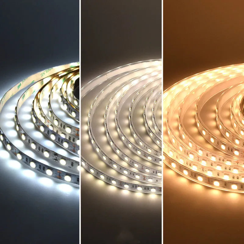 2835 and 5050 LED light strip options for counter and shelf lighting