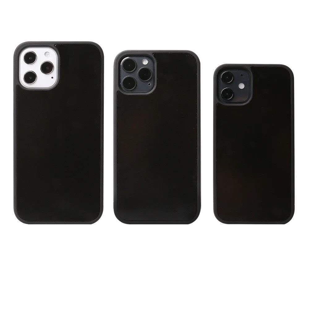 Anti-gravity TPU phone case for Apple iPhone in black, back cover style
