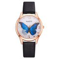 Gaiety women's watch with removable rhinestone butterfly decoration on 39mm dial