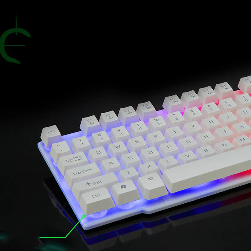 Wired USB gaming keyboard with 104 keys, backlight, black colour, plastic body