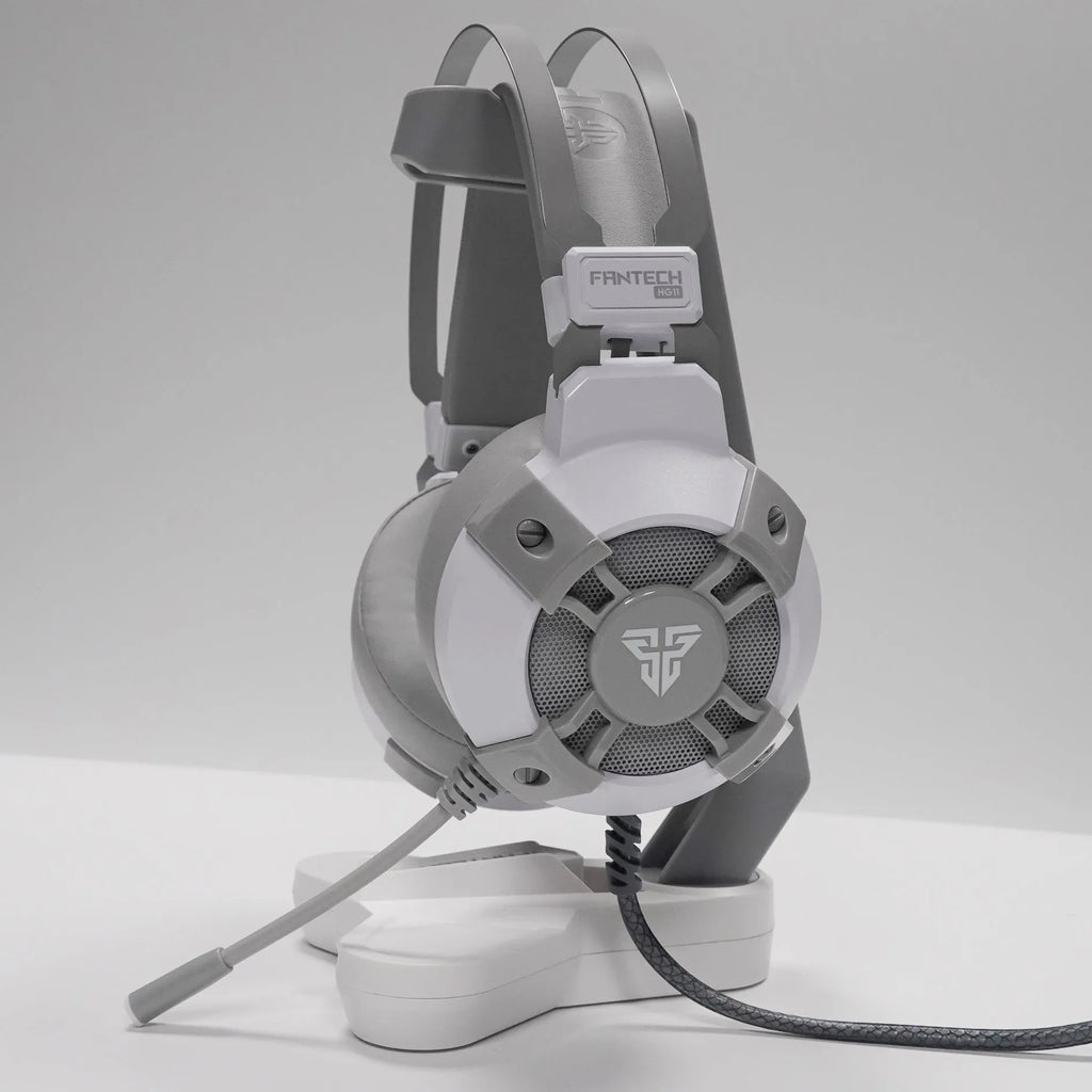 Black FANTECH HG11 USB gaming headset with RGB lighting and remote control