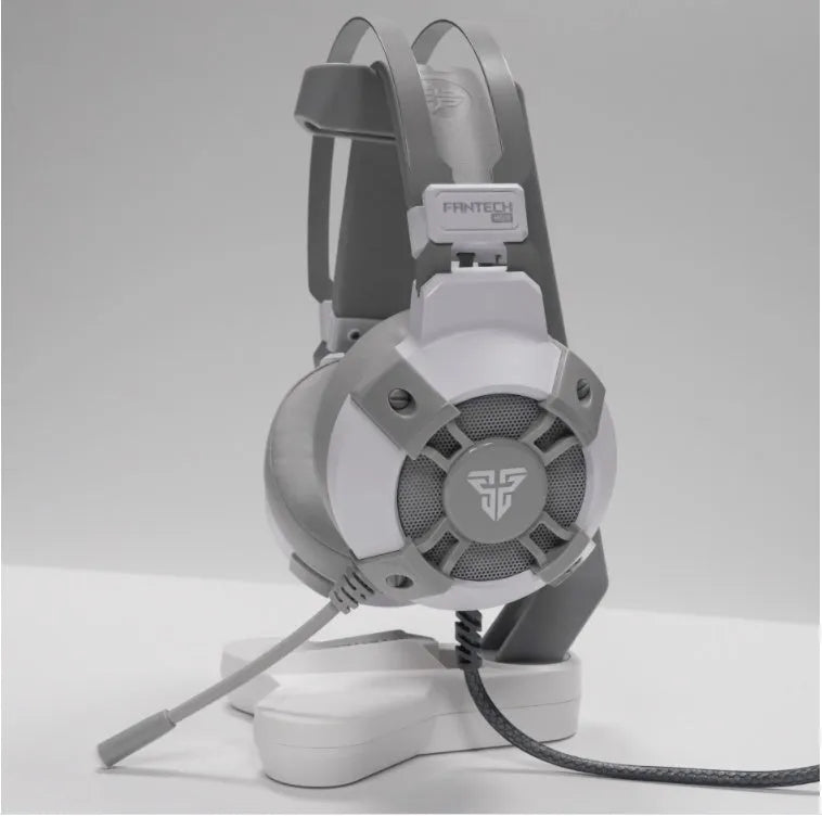 Black FANTECH HG11 USB gaming headset with RGB lighting and remote control