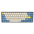 Set of PBT plastic keycaps for a 68-key mechanical keyboard in various colour options.